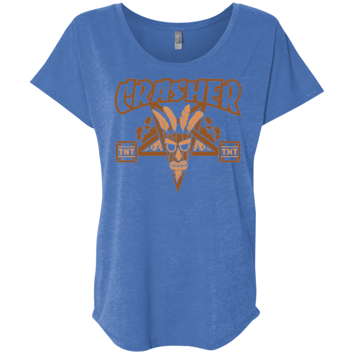 T-Shirts Vintage Royal / X-Small CRASHER Triblend Dolman Sleeve