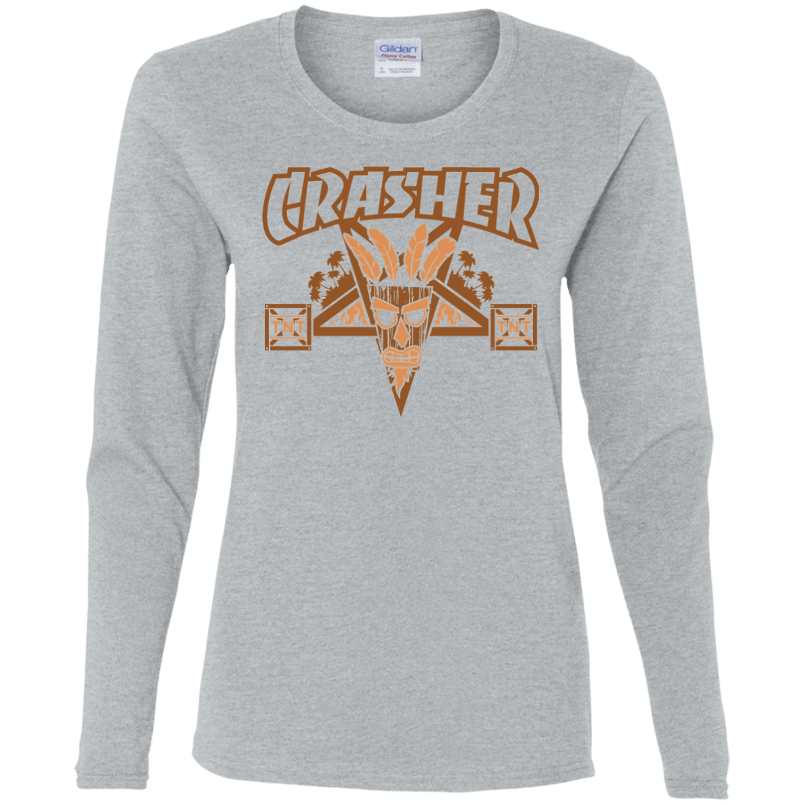 T-Shirts Sport Grey / S CRASHER Women's Long Sleeve T-Shirt