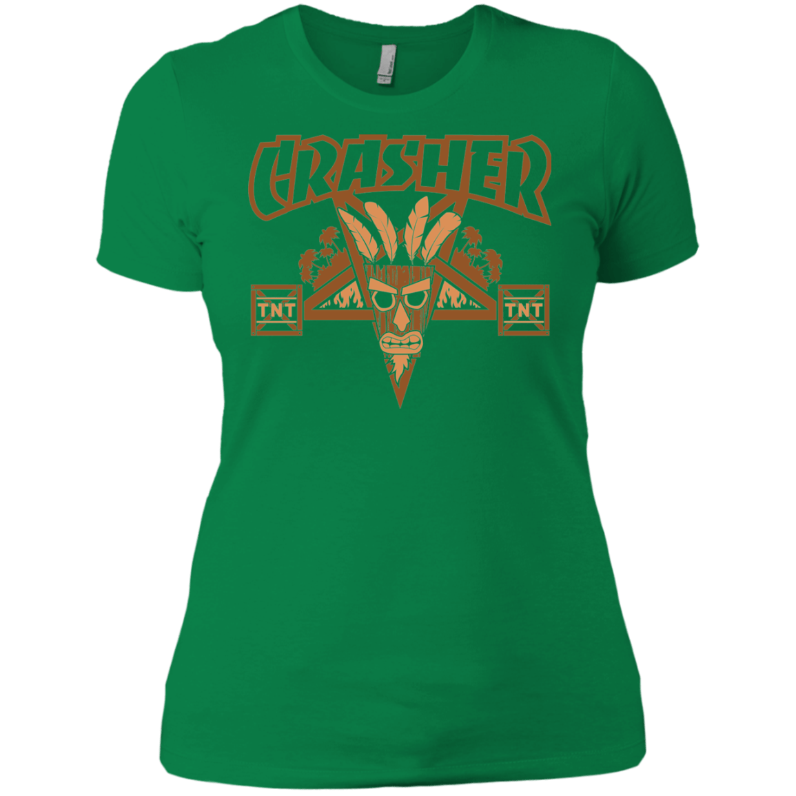 T-Shirts Kelly Green / X-Small CRASHER Women's Premium T-Shirt
