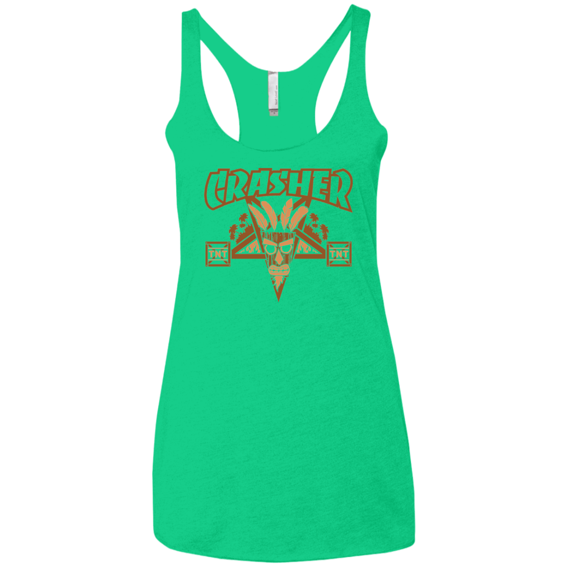 T-Shirts Envy / X-Small CRASHER Women's Triblend Racerback Tank