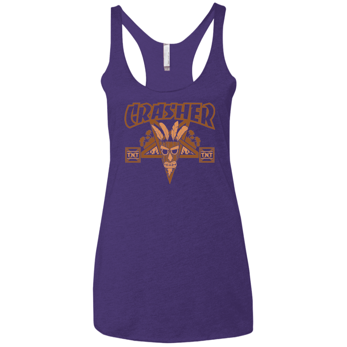 T-Shirts Purple Rush / X-Small CRASHER Women's Triblend Racerback Tank