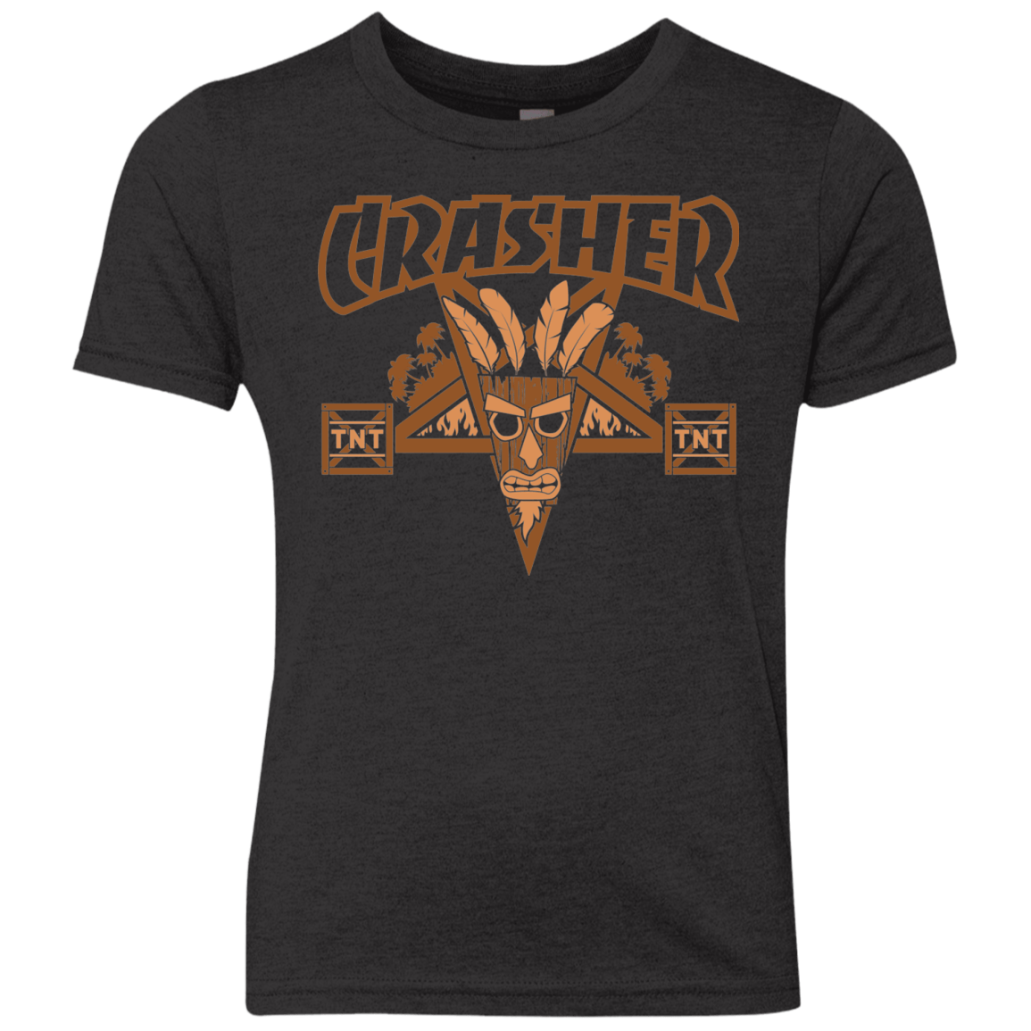 T-Shirts Vintage Black / YXS CRASHER Youth Triblend T-Shirt