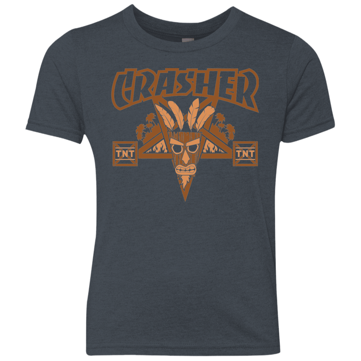 T-Shirts Vintage Navy / YXS CRASHER Youth Triblend T-Shirt