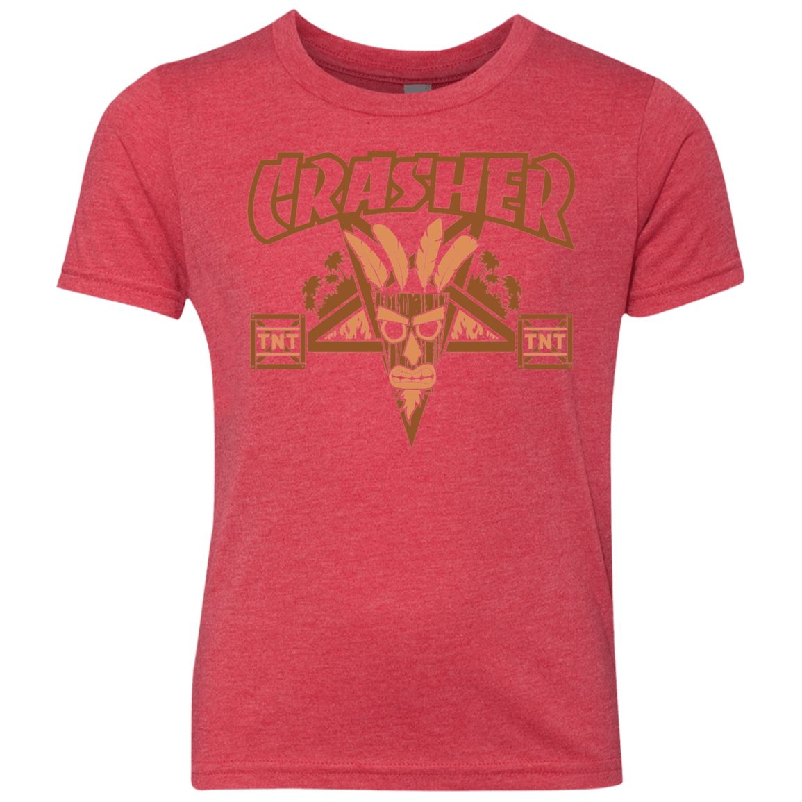 T-Shirts Vintage Red / YXS CRASHER Youth Triblend T-Shirt