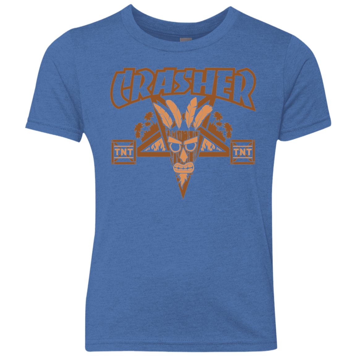 T-Shirts Vintage Royal / YXS CRASHER Youth Triblend T-Shirt