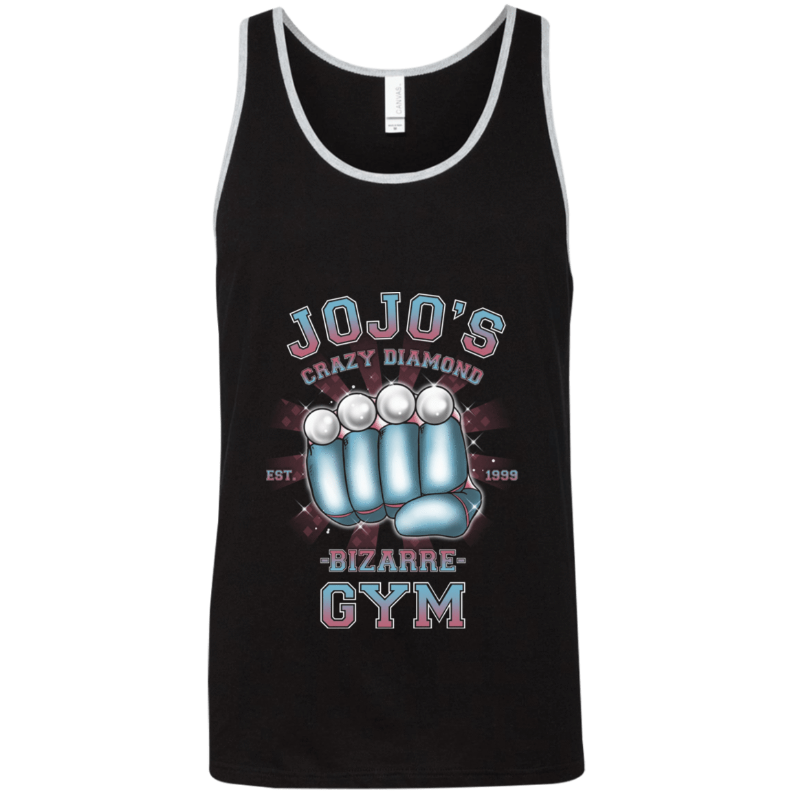 T-Shirts Black/Athletic Heather / X-Small Crazy Diamond Gym Unisex Premium Tank Top