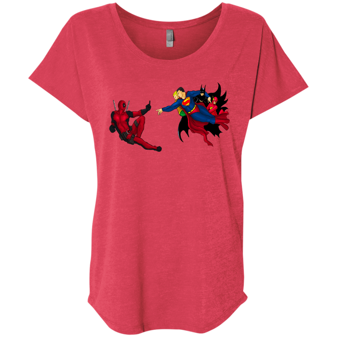 T-Shirts Vintage Red / X-Small Creation of the Merc Triblend Dolman Sleeve