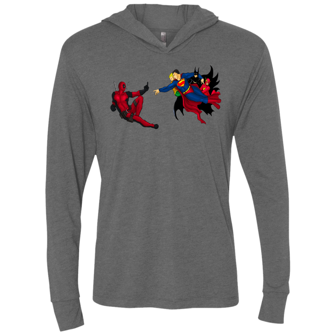 T-Shirts Premium Heather / X-Small Creation of the Merc Triblend Long Sleeve Hoodie Tee