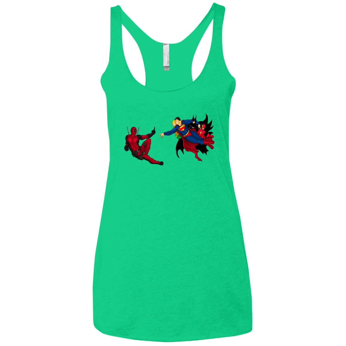 T-Shirts Envy / X-Small Creation of the Merc Women's Triblend Racerback Tank