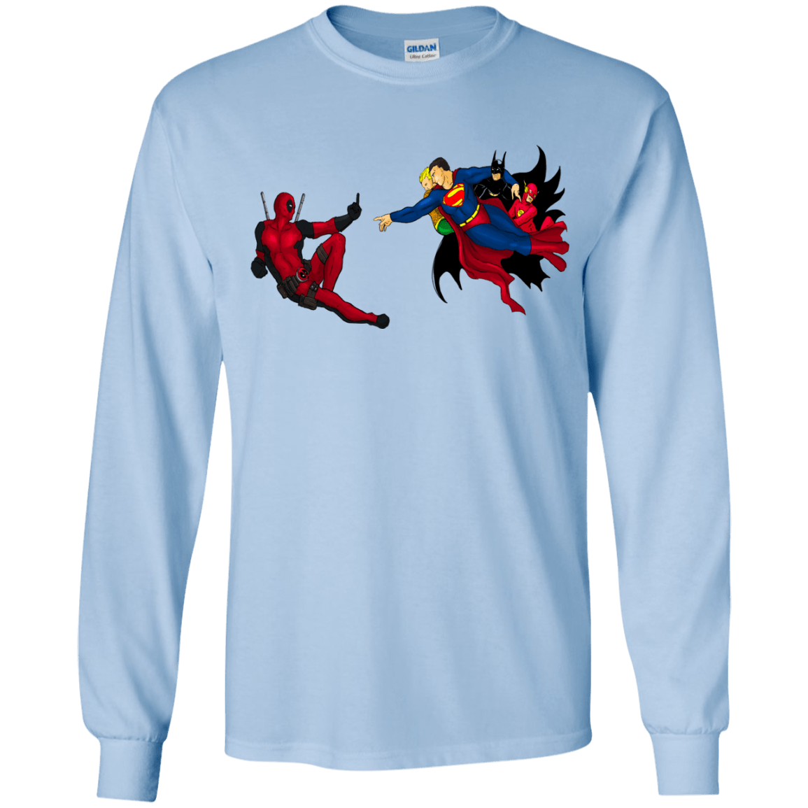 T-Shirts Light Blue / YS Creation of the Merc Youth Long Sleeve T-Shirt