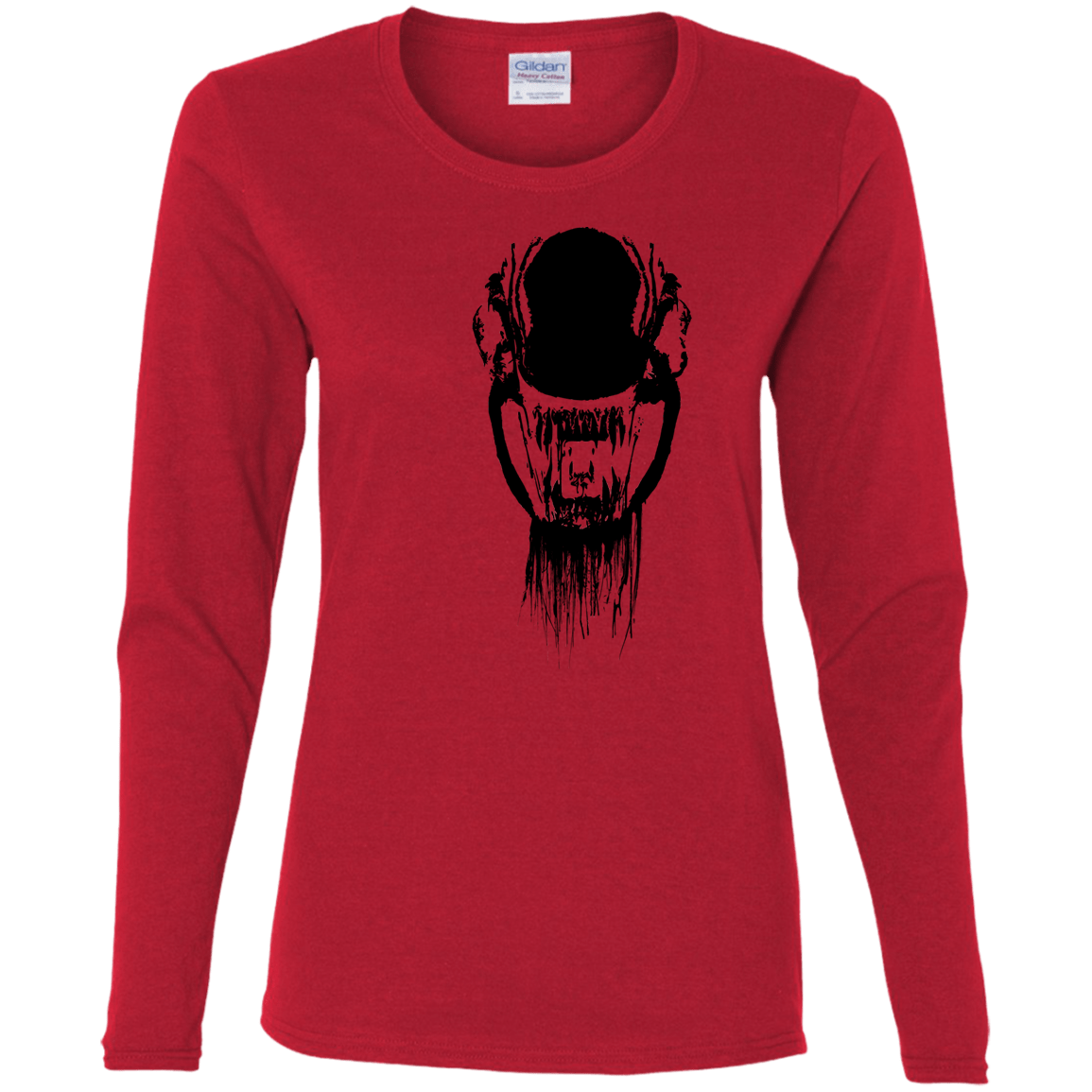 T-Shirts Red / S Creature Women's Long Sleeve T-Shirt