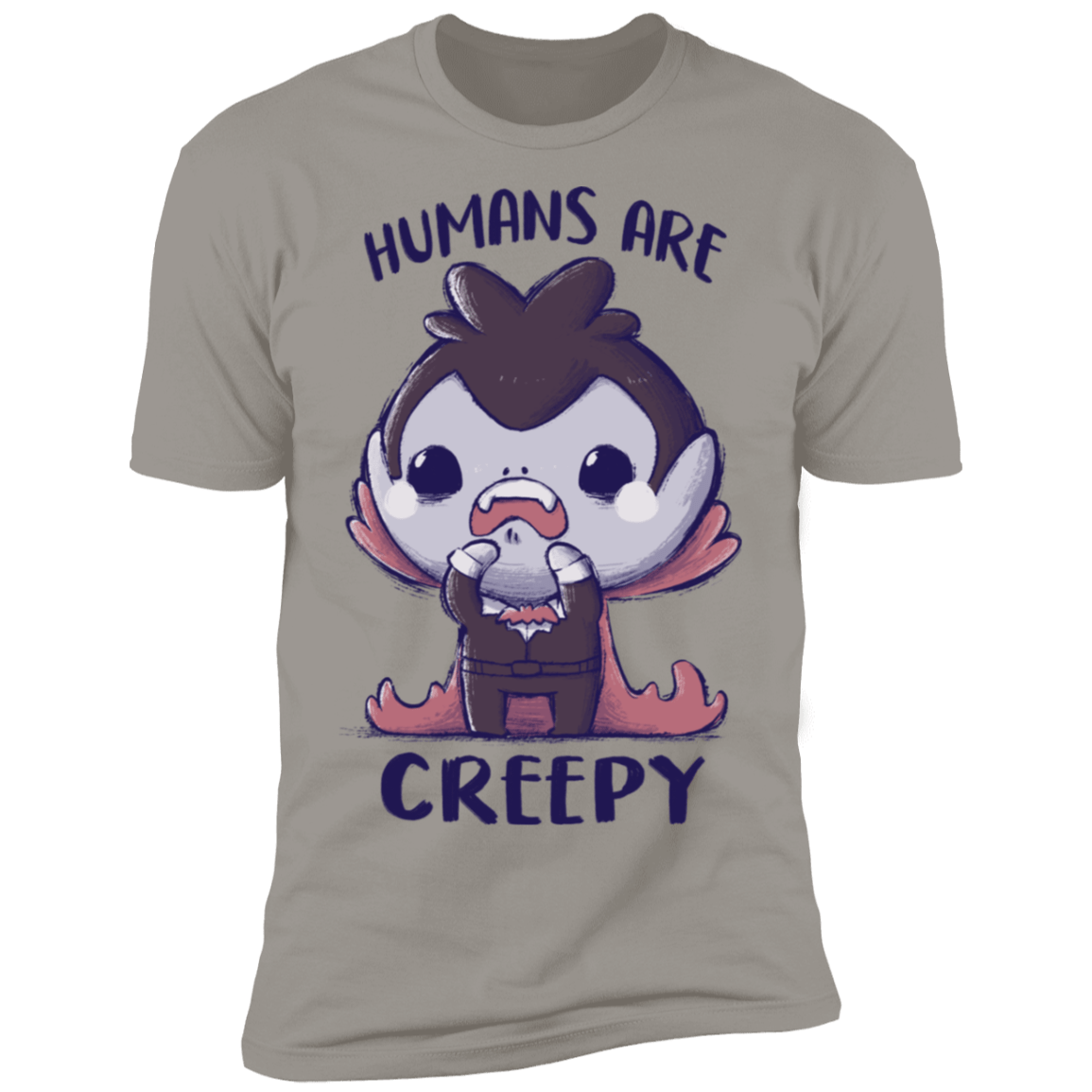 T-Shirts Light Grey / S Creepy Humans Men's Premium T-Shirt