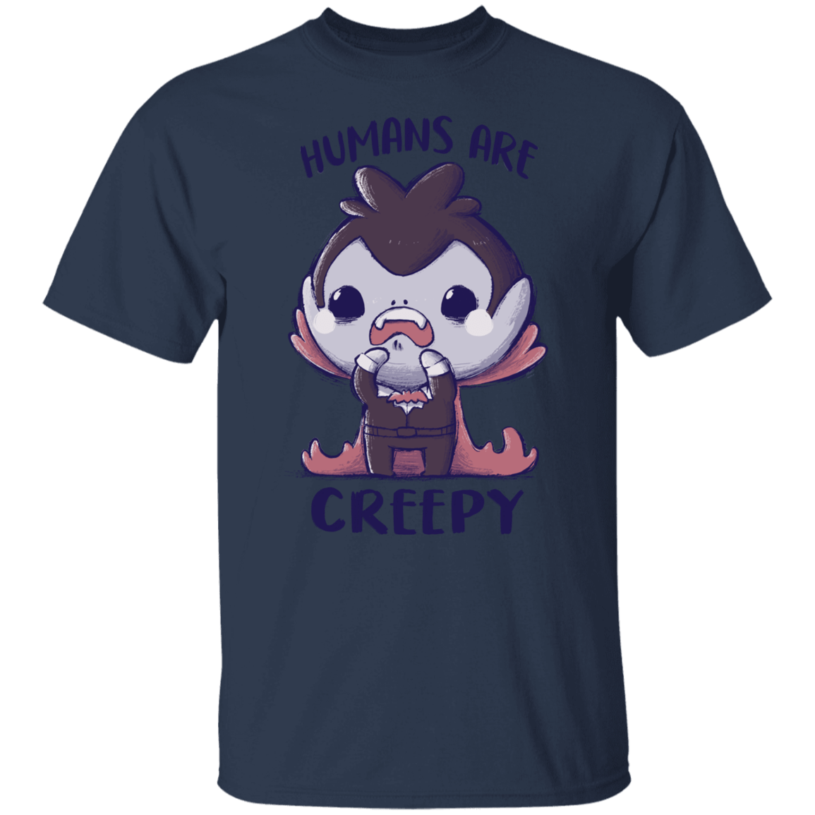 T-Shirts Navy / S Creepy Humans T-Shirt