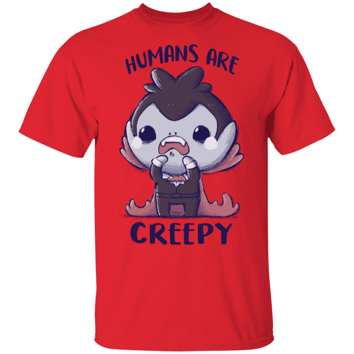 T-Shirts Red / S Creepy Humans T-Shirt