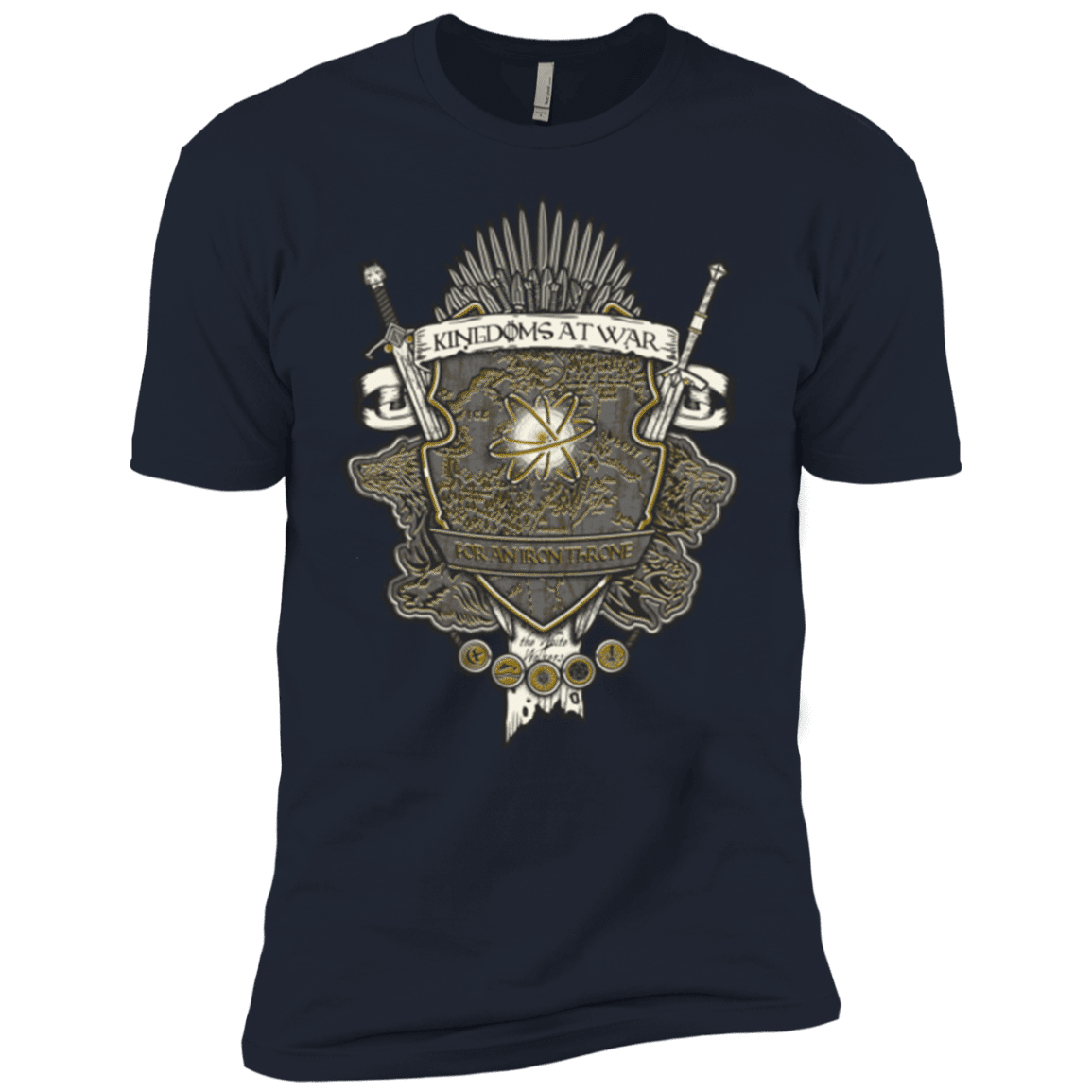 T-Shirts Midnight Navy / YXS Crest of Thrones Boys Premium T-Shirt