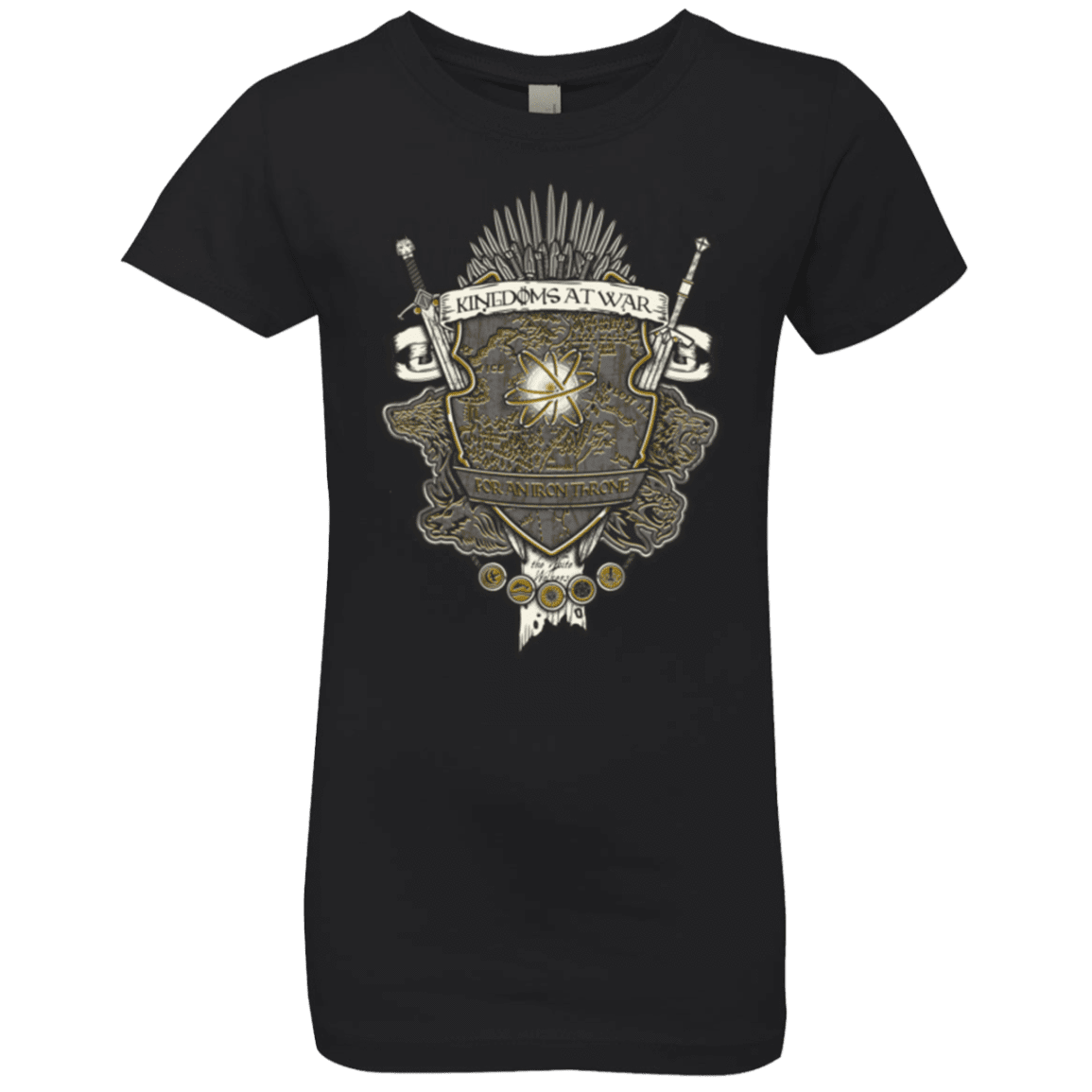 T-Shirts Black / YXS Crest of Thrones Girls Premium T-Shirt
