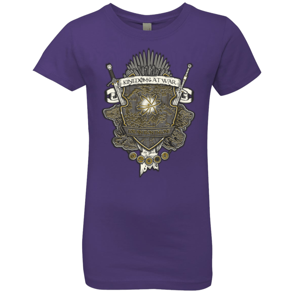 T-Shirts Purple Rush / YXS Crest of Thrones Girls Premium T-Shirt