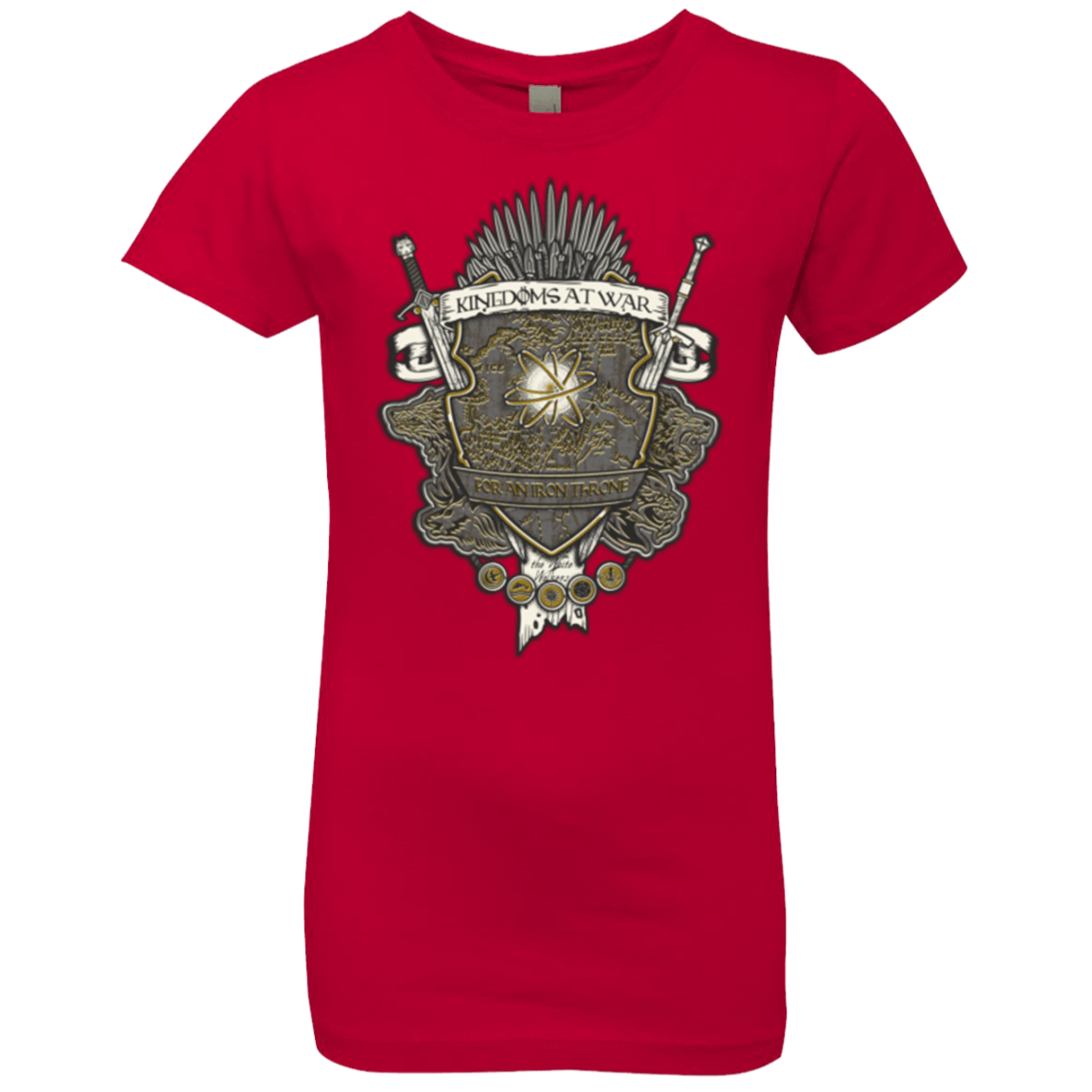T-Shirts Red / YXS Crest of Thrones Girls Premium T-Shirt