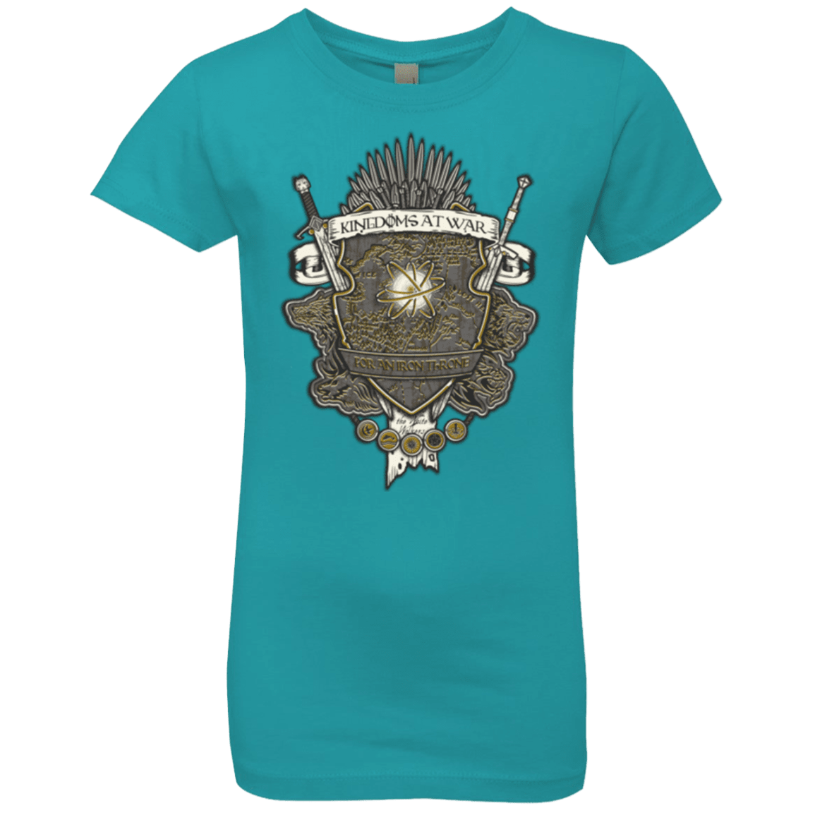 T-Shirts Tahiti Blue / YXS Crest of Thrones Girls Premium T-Shirt