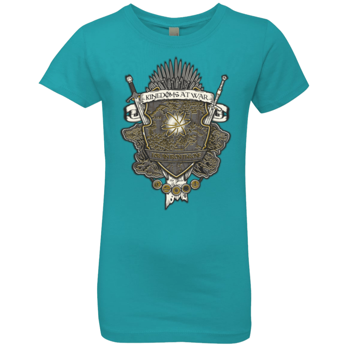 T-Shirts Tahiti Blue / YXS Crest of Thrones Girls Premium T-Shirt