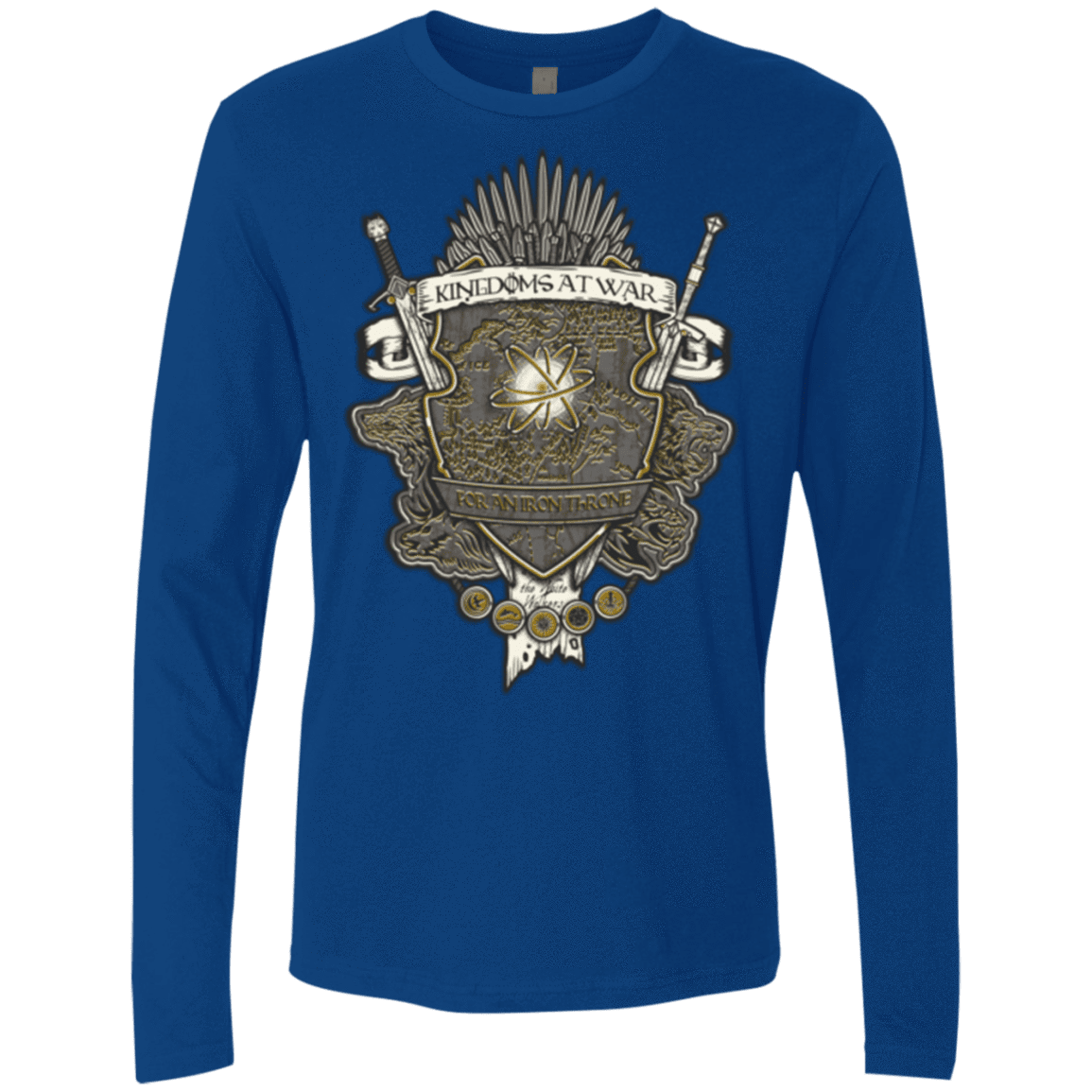 T-Shirts Royal / Small Crest of Thrones Men's Premium Long Sleeve
