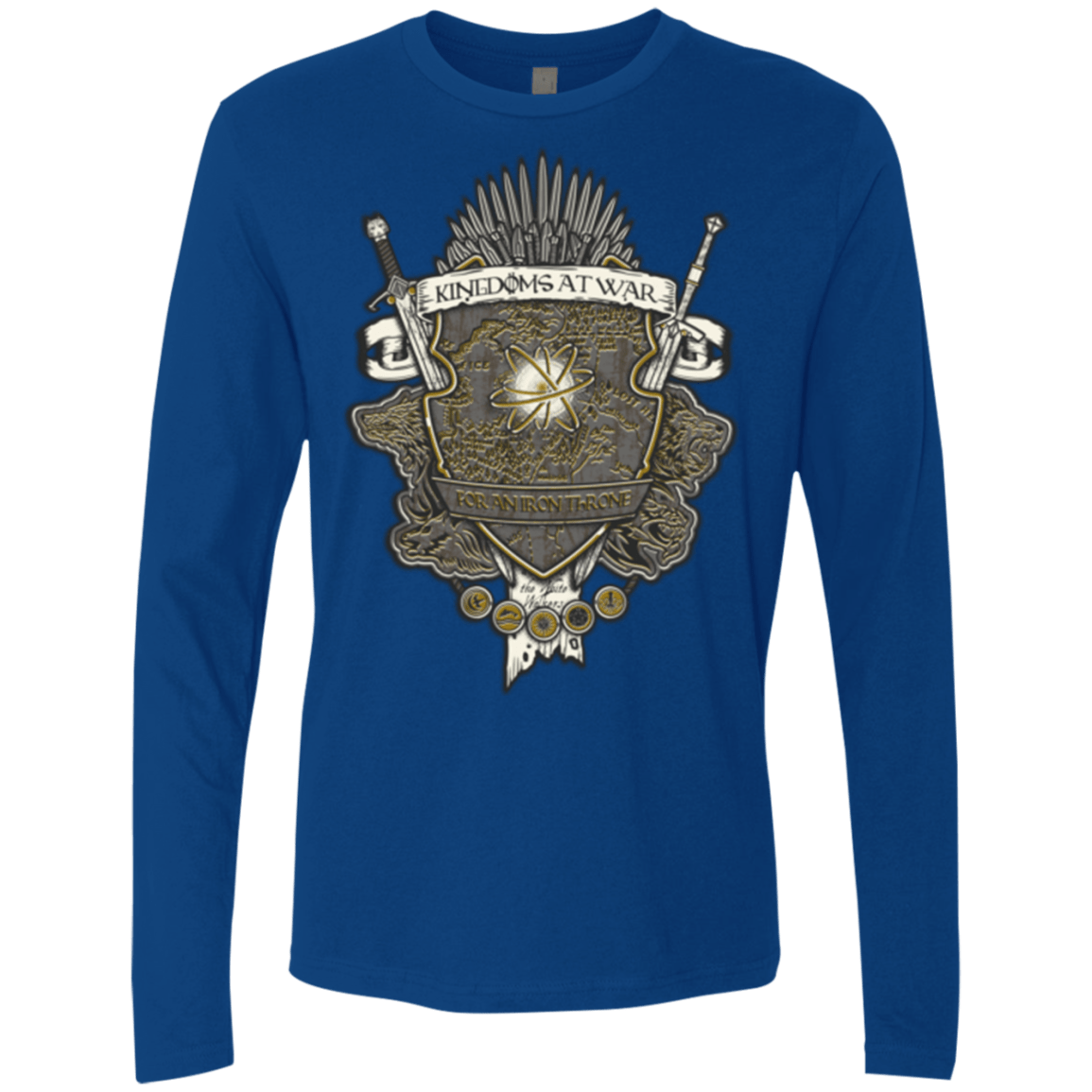 T-Shirts Royal / Small Crest of Thrones Men's Premium Long Sleeve