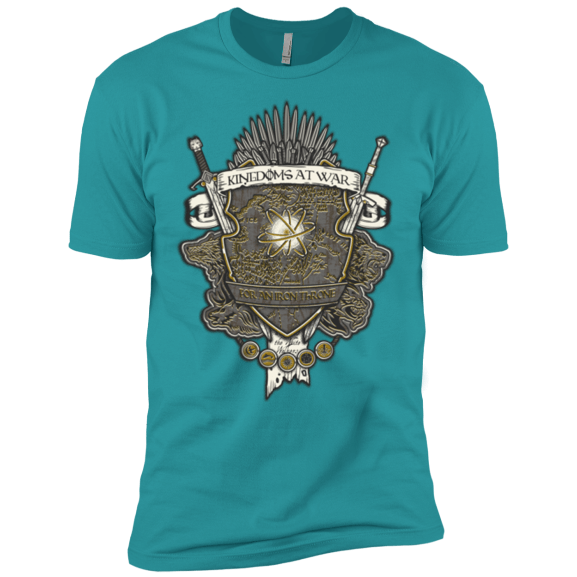 T-Shirts Tahiti Blue / X-Small Crest of Thrones Men's Premium T-Shirt