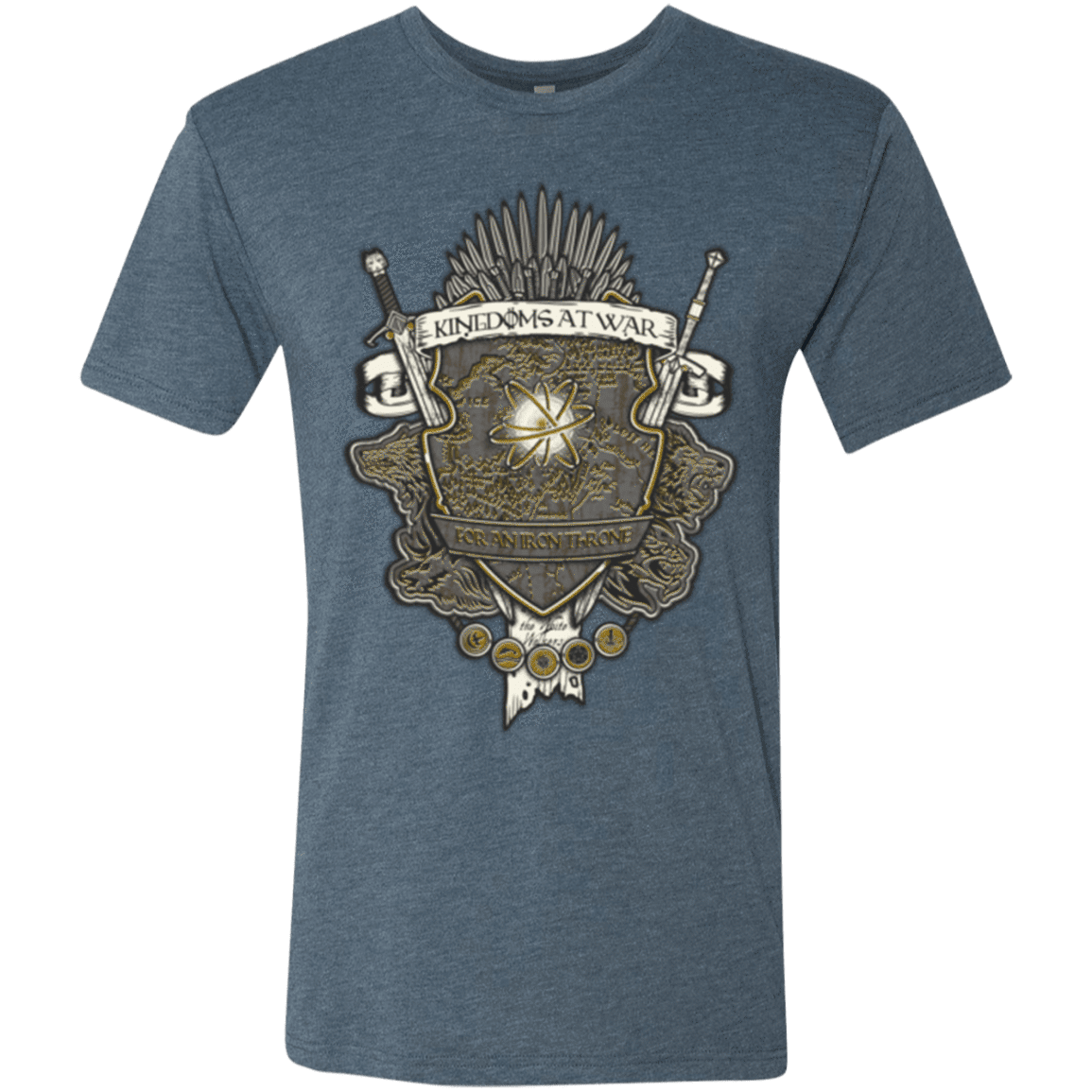 T-Shirts Indigo / Small Crest of Thrones Men's Triblend T-Shirt