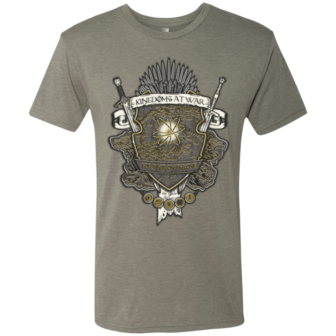 T-Shirts Venetian Grey / Small Crest of Thrones Men's Triblend T-Shirt