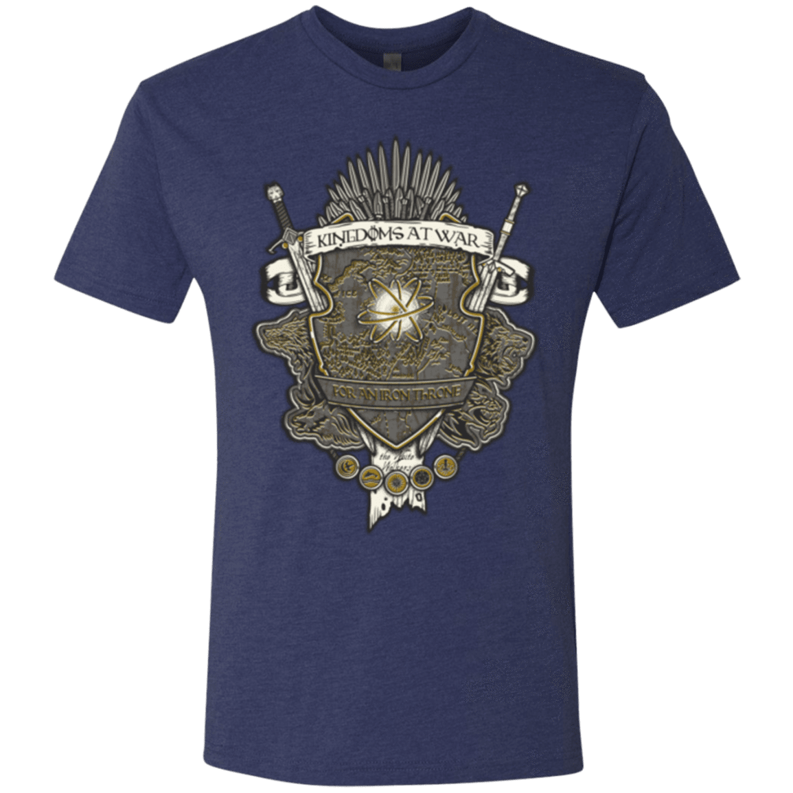 T-Shirts Vintage Navy / Small Crest of Thrones Men's Triblend T-Shirt