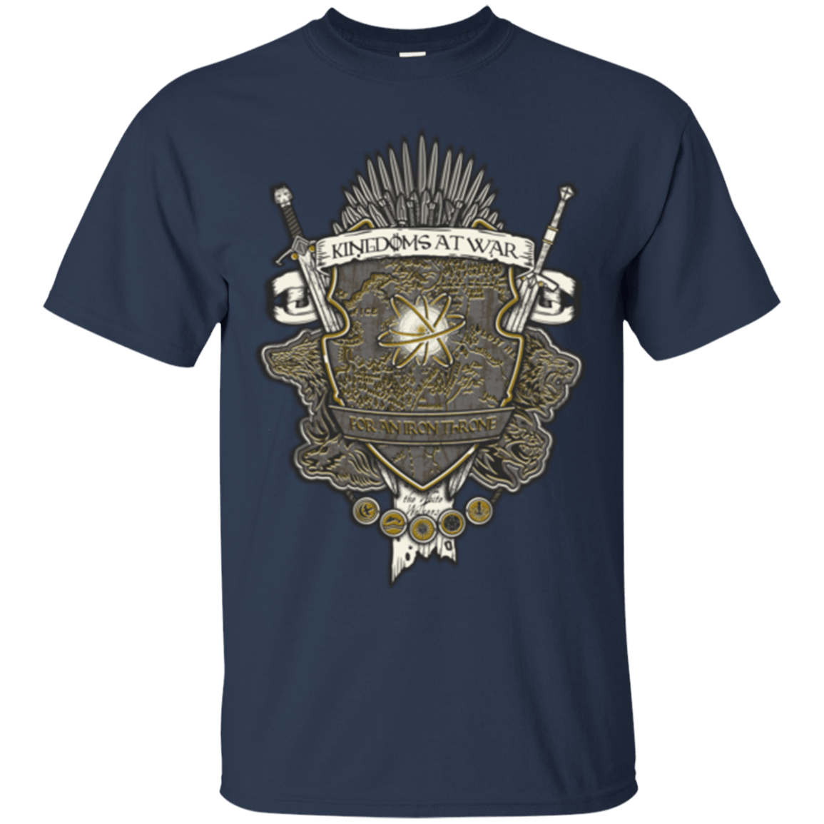 T-Shirts Navy / Small Crest of Thrones T-Shirt