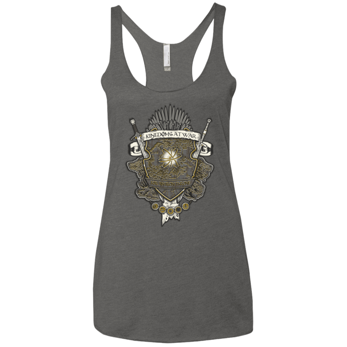 T-Shirts Premium Heather / X-Small Crest of Thrones Women's Triblend Racerback Tank