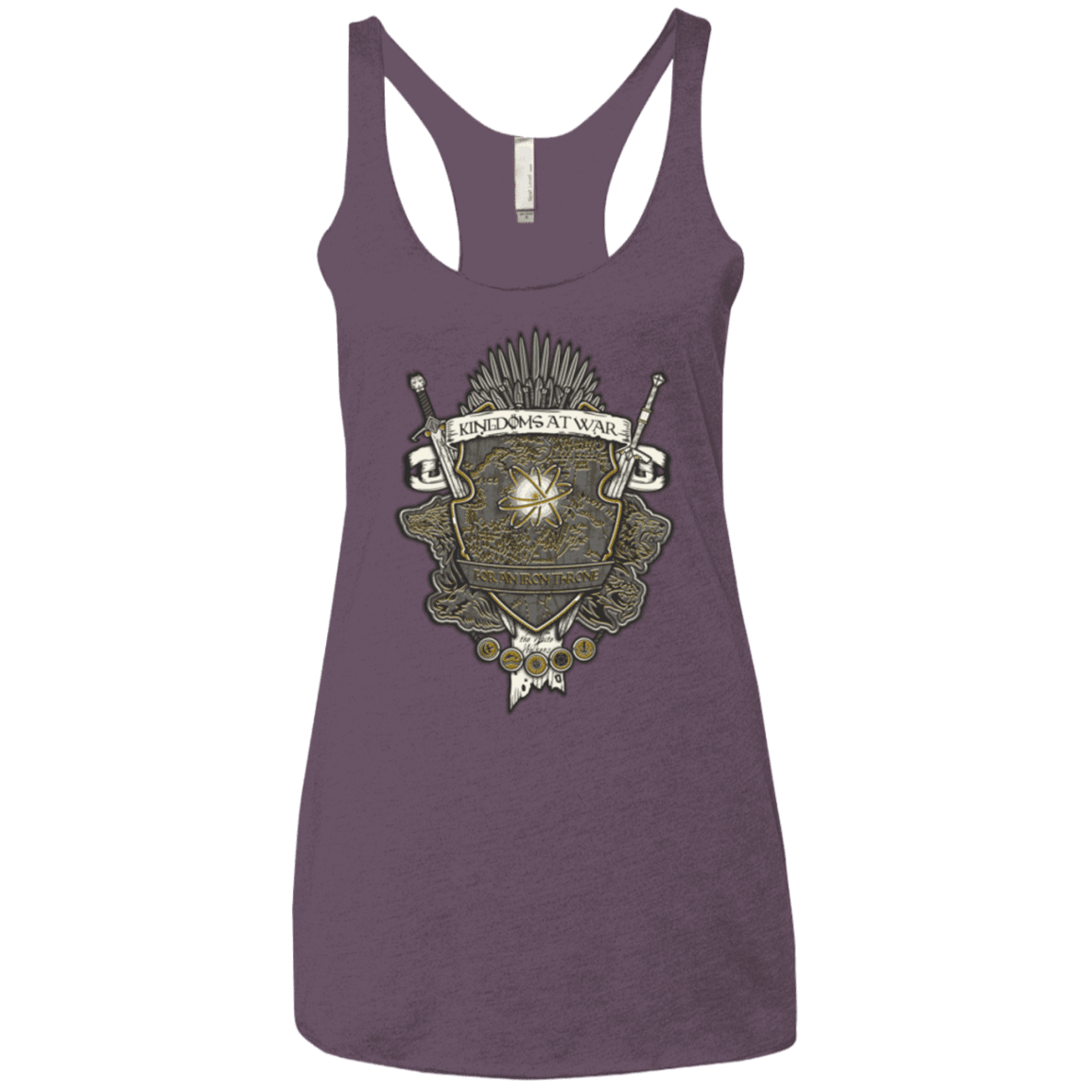 T-Shirts Vintage Purple / X-Small Crest of Thrones Women's Triblend Racerback Tank