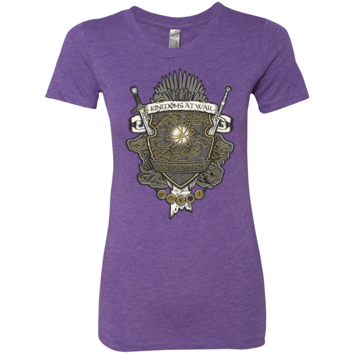 T-Shirts Purple Rush / Small Crest of Thrones Women's Triblend T-Shirt