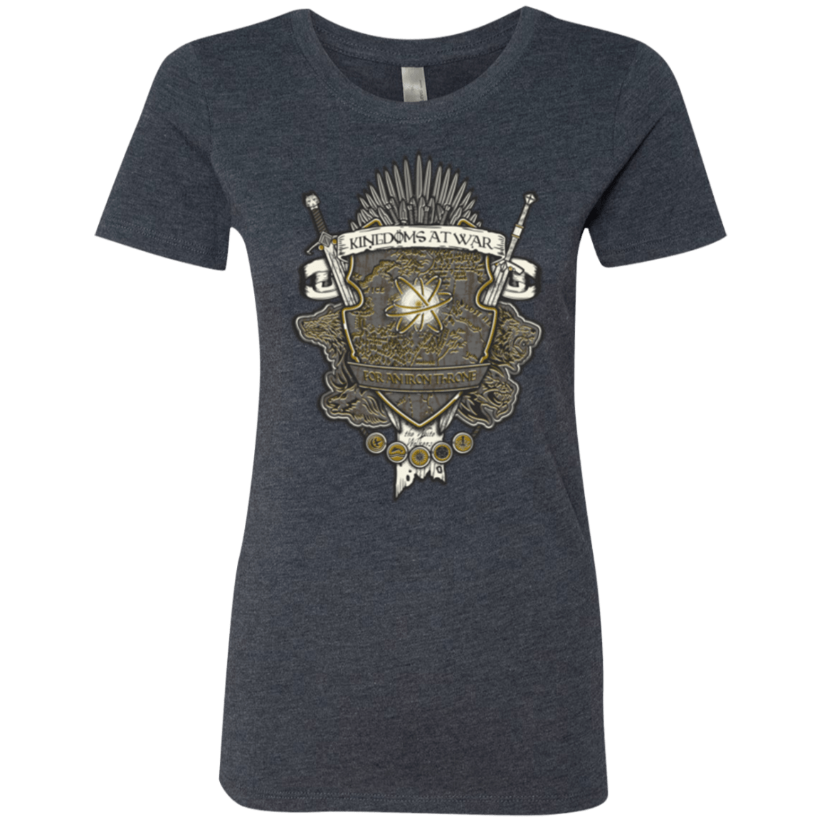 T-Shirts Vintage Navy / Small Crest of Thrones Women's Triblend T-Shirt