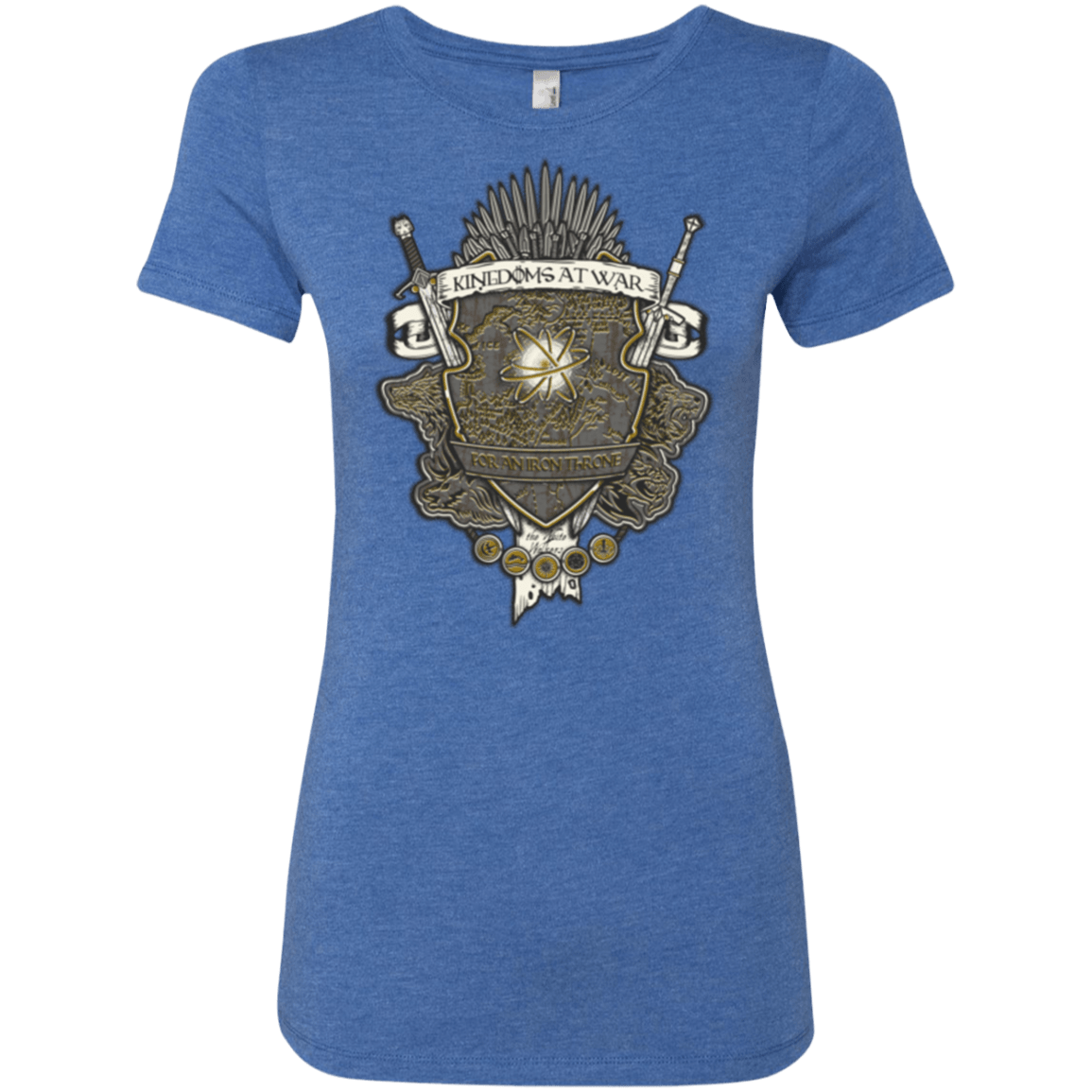 T-Shirts Vintage Royal / Small Crest of Thrones Women's Triblend T-Shirt
