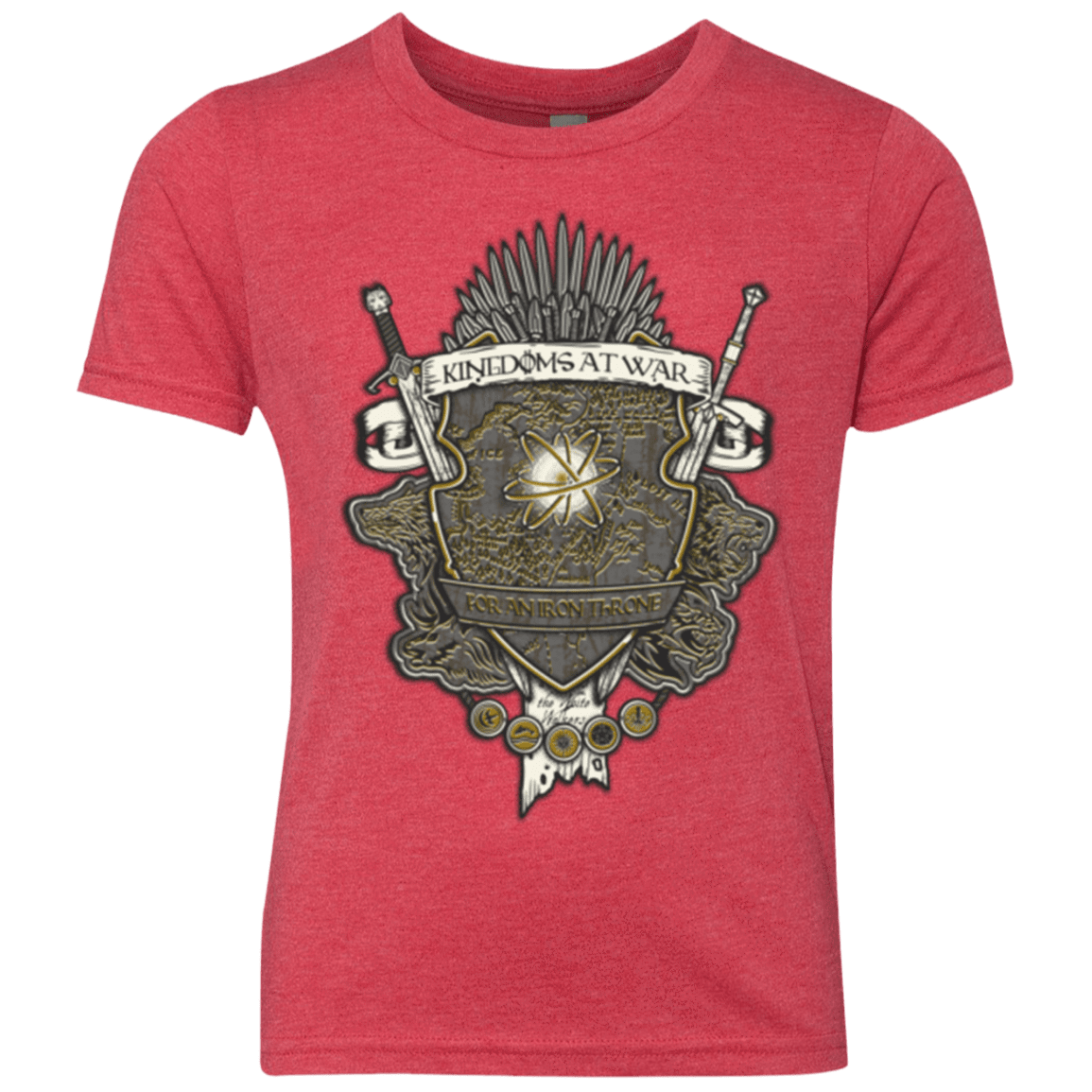 T-Shirts Vintage Red / YXS Crest of Thrones Youth Triblend T-Shirt