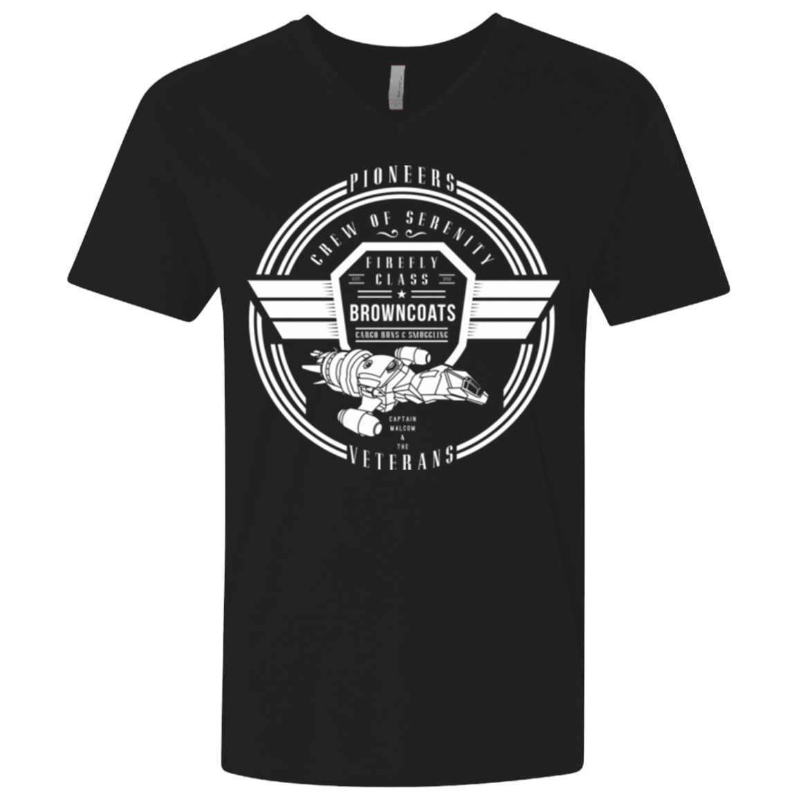 T-Shirts Black / X-Small Crew of Serenity Men's Premium V-Neck