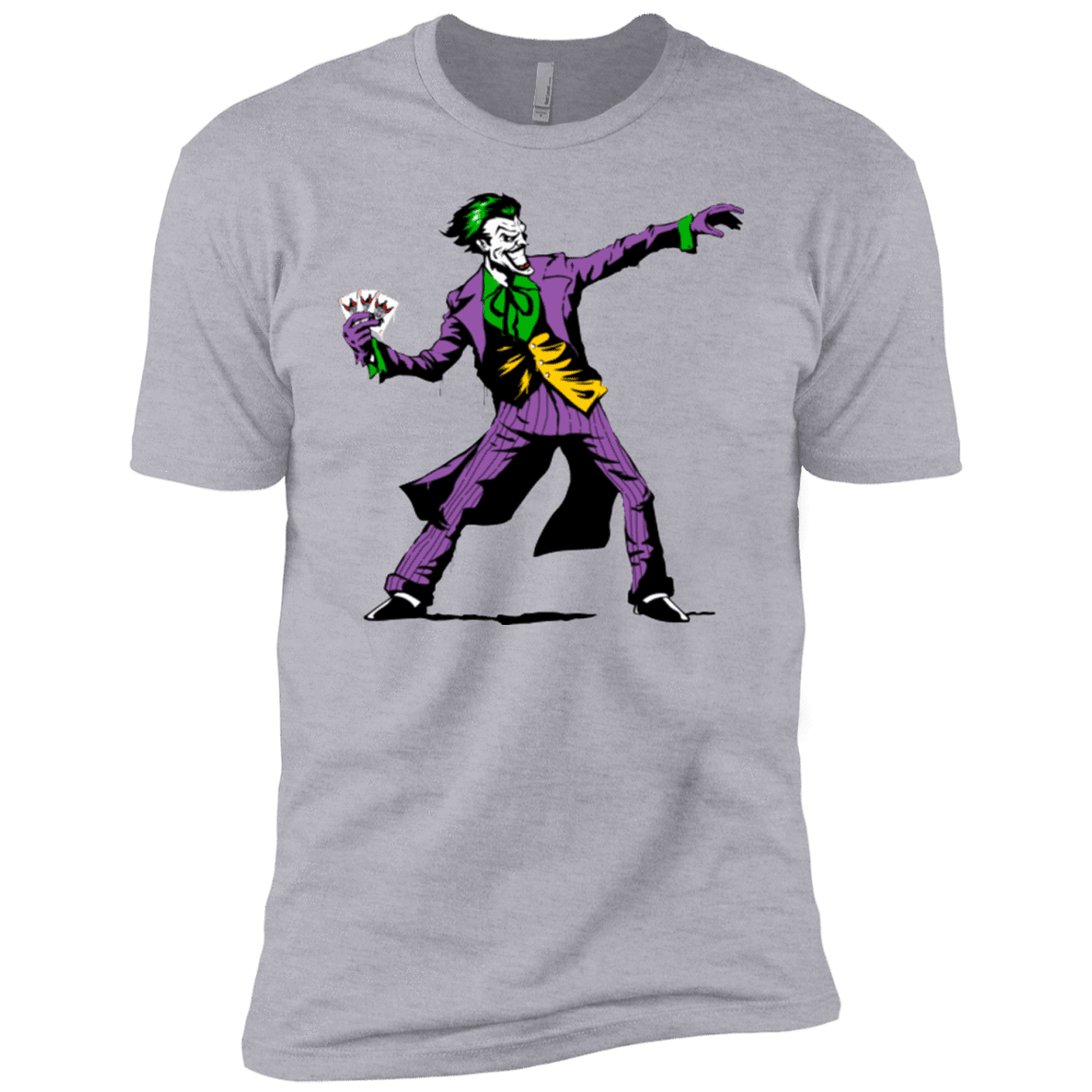 T-Shirts Heather Grey / YXS Crime Clown Banksy Boys Premium T-Shirt