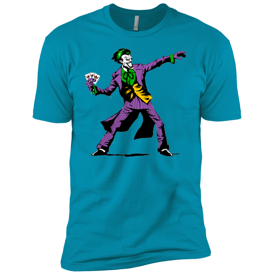 T-Shirts Turquoise / YXS Crime Clown Banksy Boys Premium T-Shirt