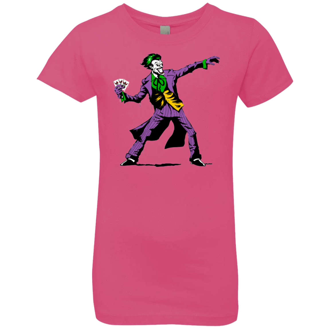 T-Shirts Hot Pink / YXS Crime Clown Banksy Girls Premium T-Shirt