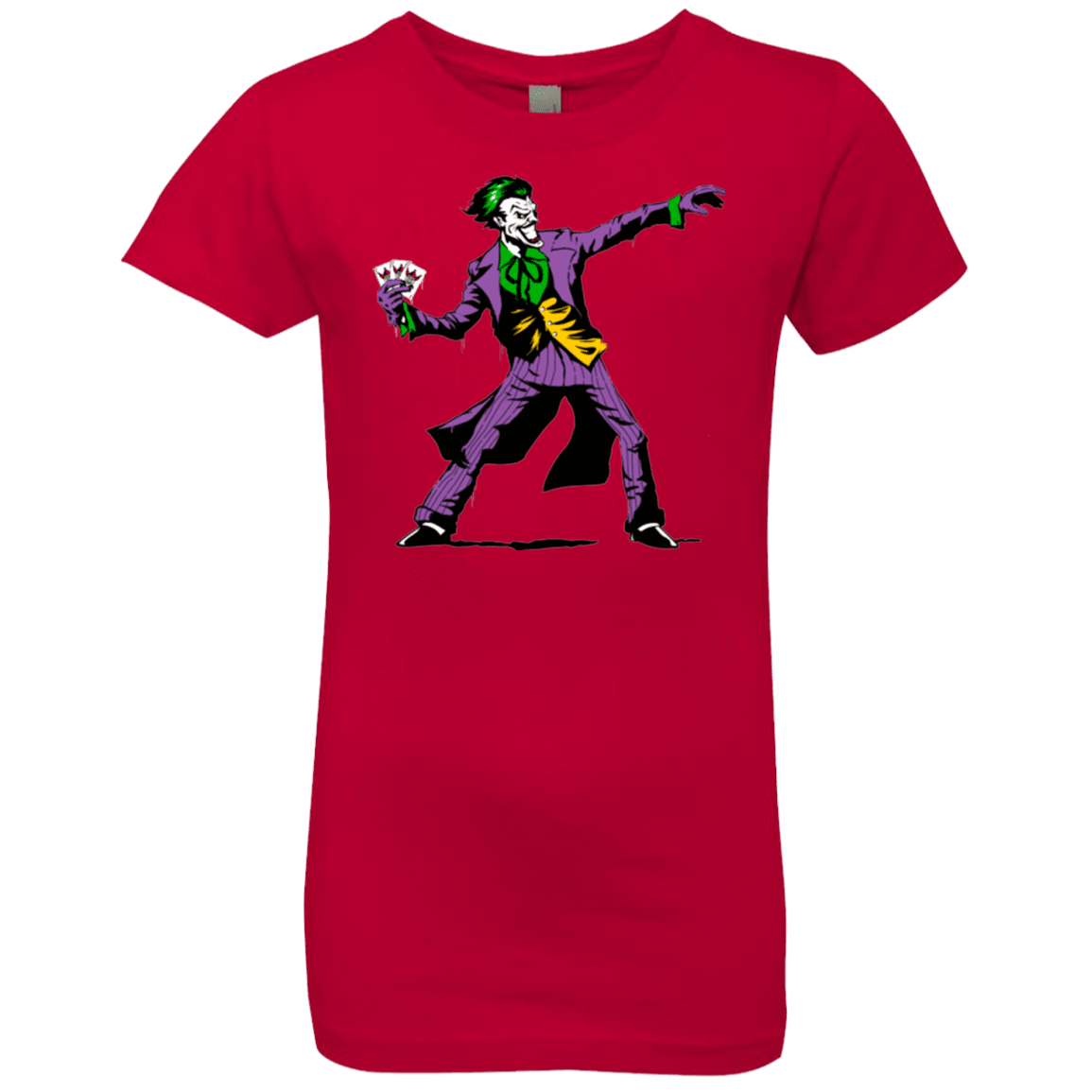 T-Shirts Red / YXS Crime Clown Banksy Girls Premium T-Shirt