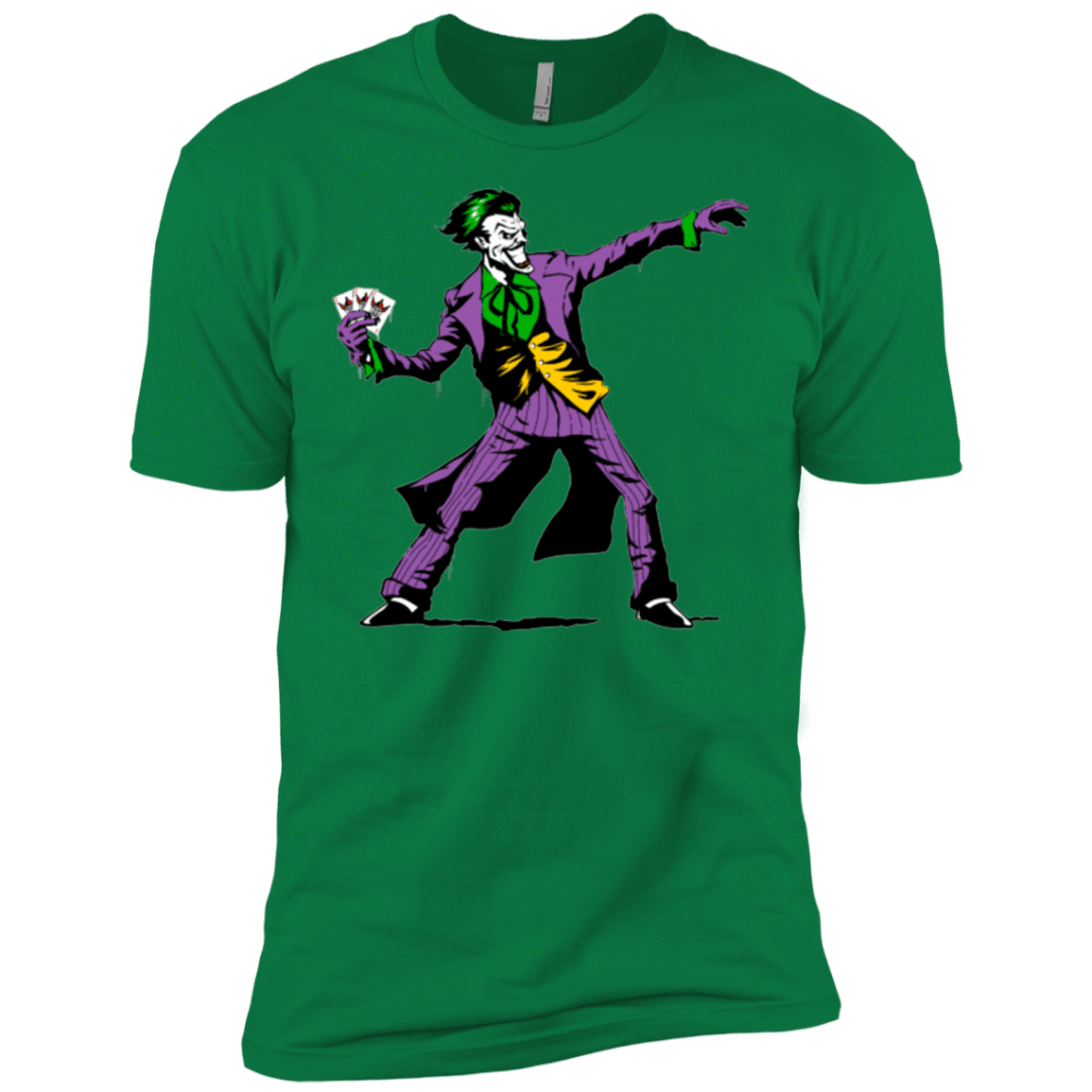T-Shirts Kelly Green / X-Small Crime Clown Banksy Men's Premium T-Shirt