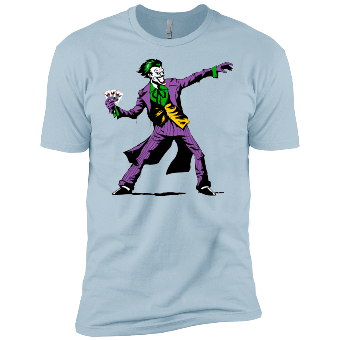 T-Shirts Light Blue / X-Small Crime Clown Banksy Men's Premium T-Shirt