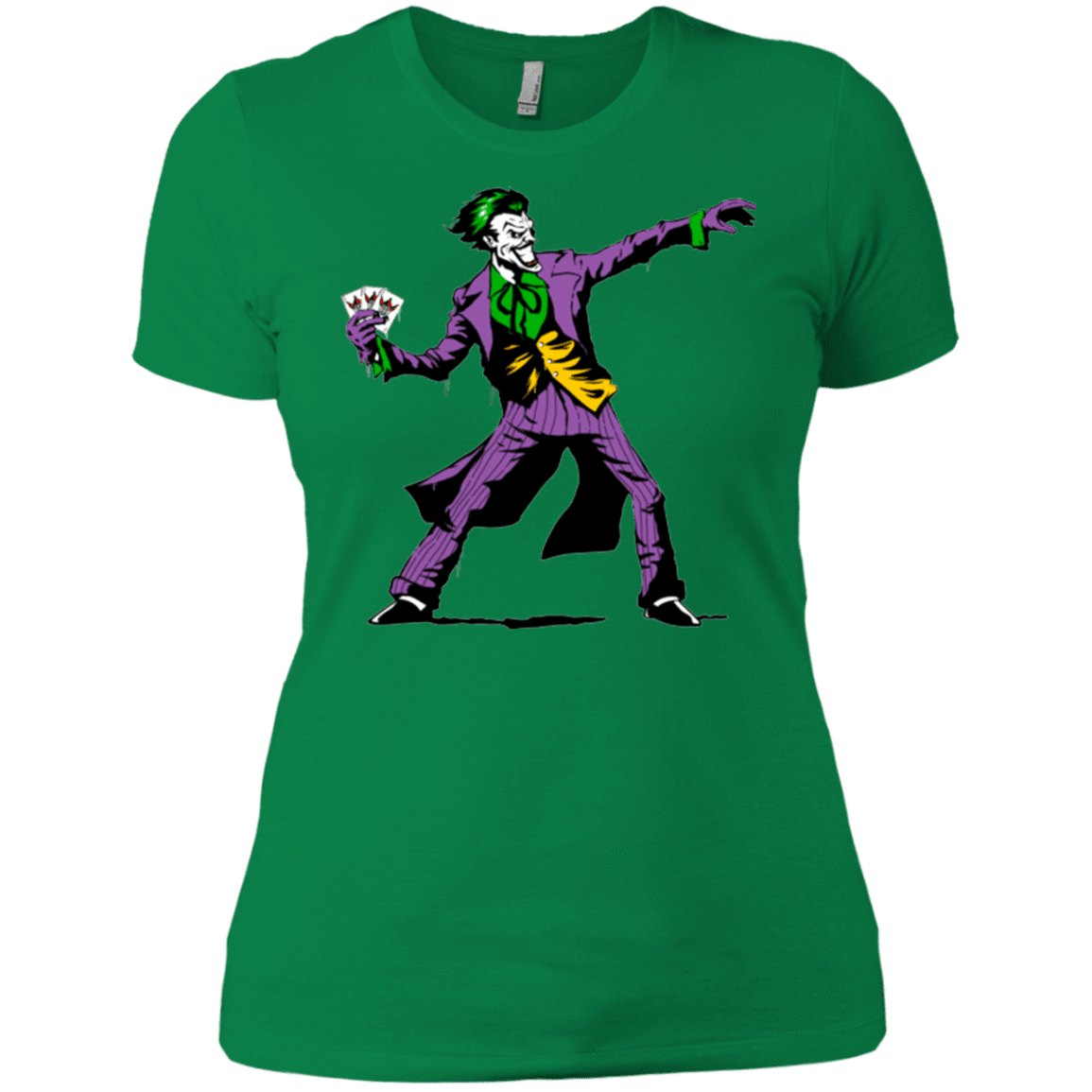 T-Shirts Kelly Green / X-Small Crime Clown Banksy Women's Premium T-Shirt