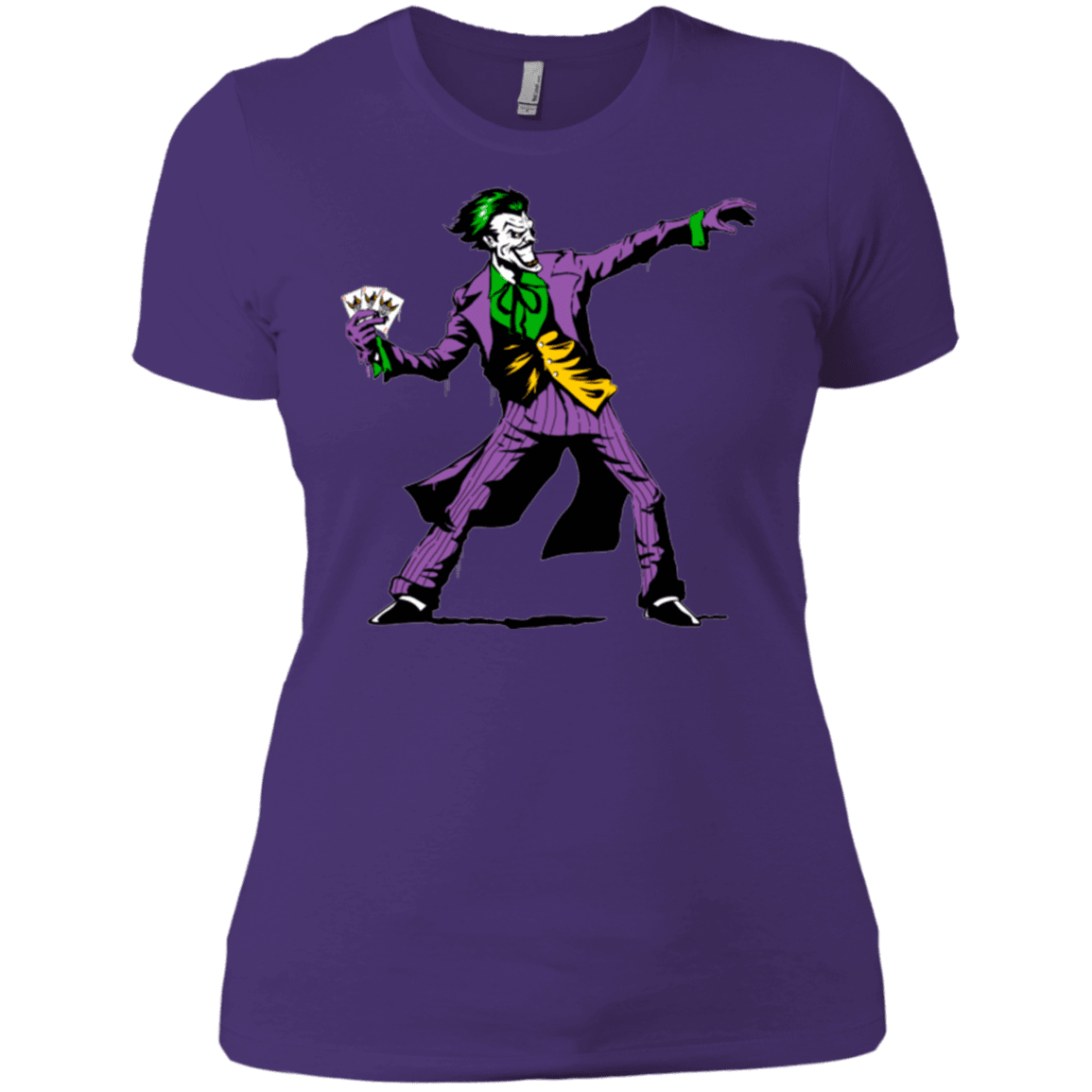 T-Shirts Purple / X-Small Crime Clown Banksy Women's Premium T-Shirt