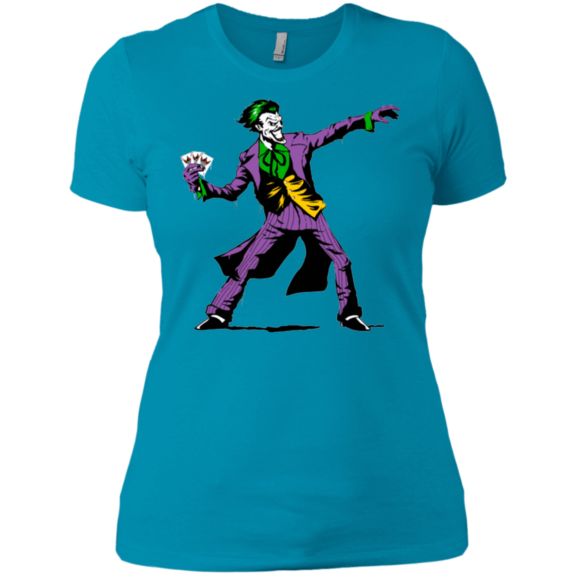 T-Shirts Turquoise / X-Small Crime Clown Banksy Women's Premium T-Shirt