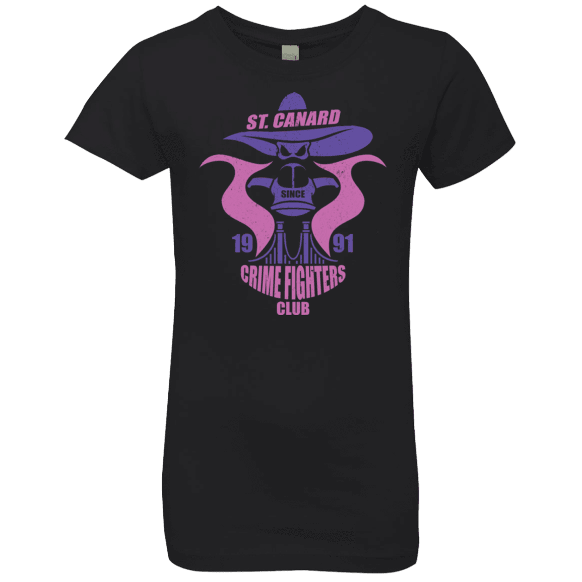 T-Shirts Black / YXS Crime Fighters Club Girls Premium T-Shirt