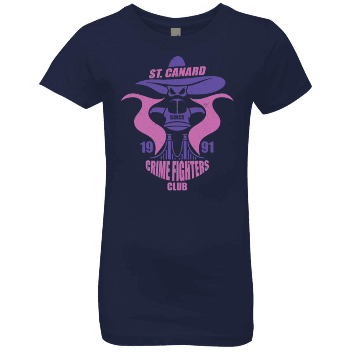 T-Shirts Midnight Navy / YXS Crime Fighters Club Girls Premium T-Shirt