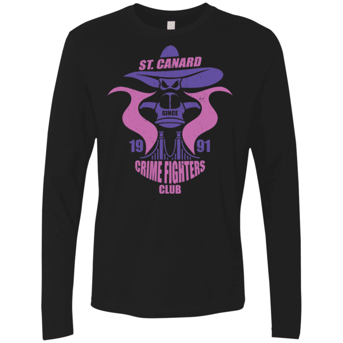 T-Shirts Black / Small Crime Fighters Club Men's Premium Long Sleeve